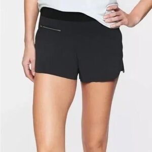 Athleta Mod Trekkie Shorts Black Sz 8